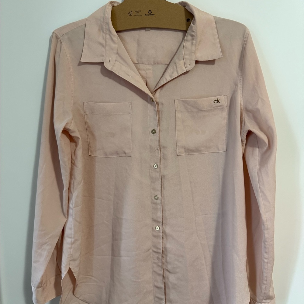 Calvin Klein Blush Pink Blouse